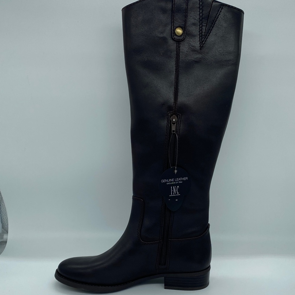 INC International Concepts Women's Chocolate Fawne Leather Boots